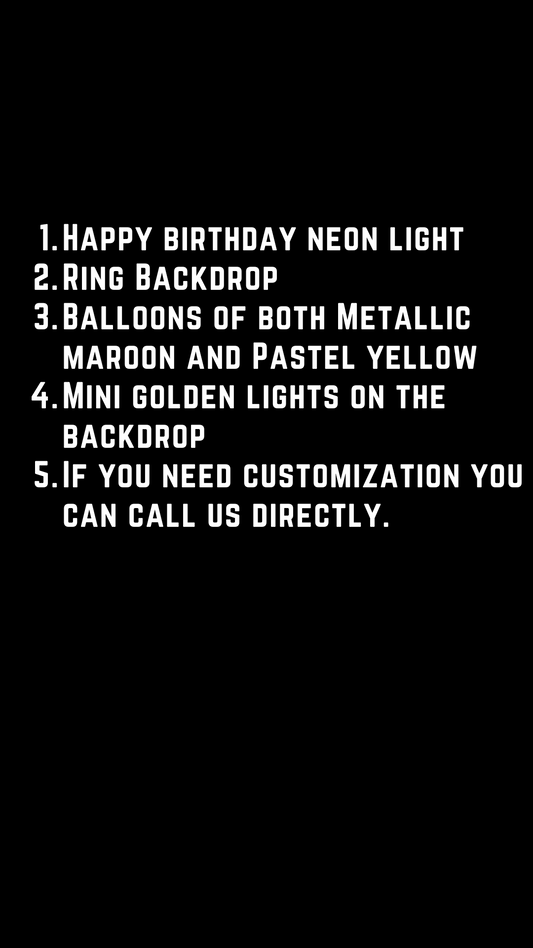 Birthday decor - tentwala