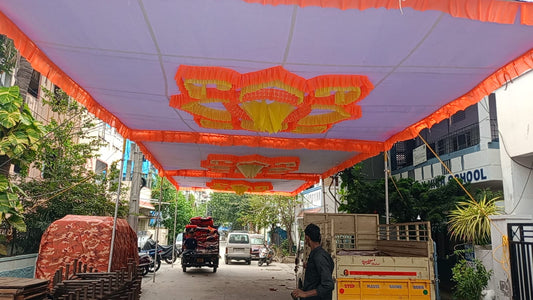 White tent house for rent in hyderabad