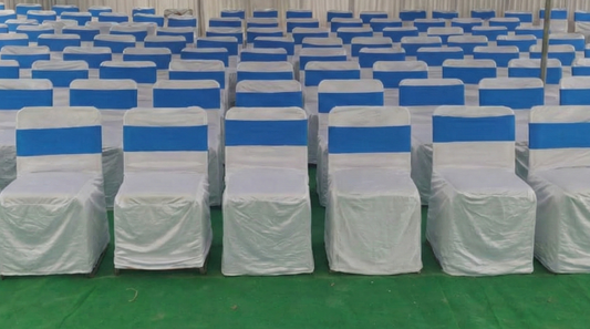 Banquet chairs with ribbon - tentwala