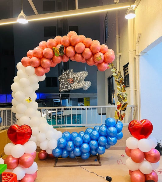 Birthday Balloon decor Setup