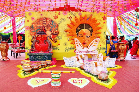 Haldi backdrop