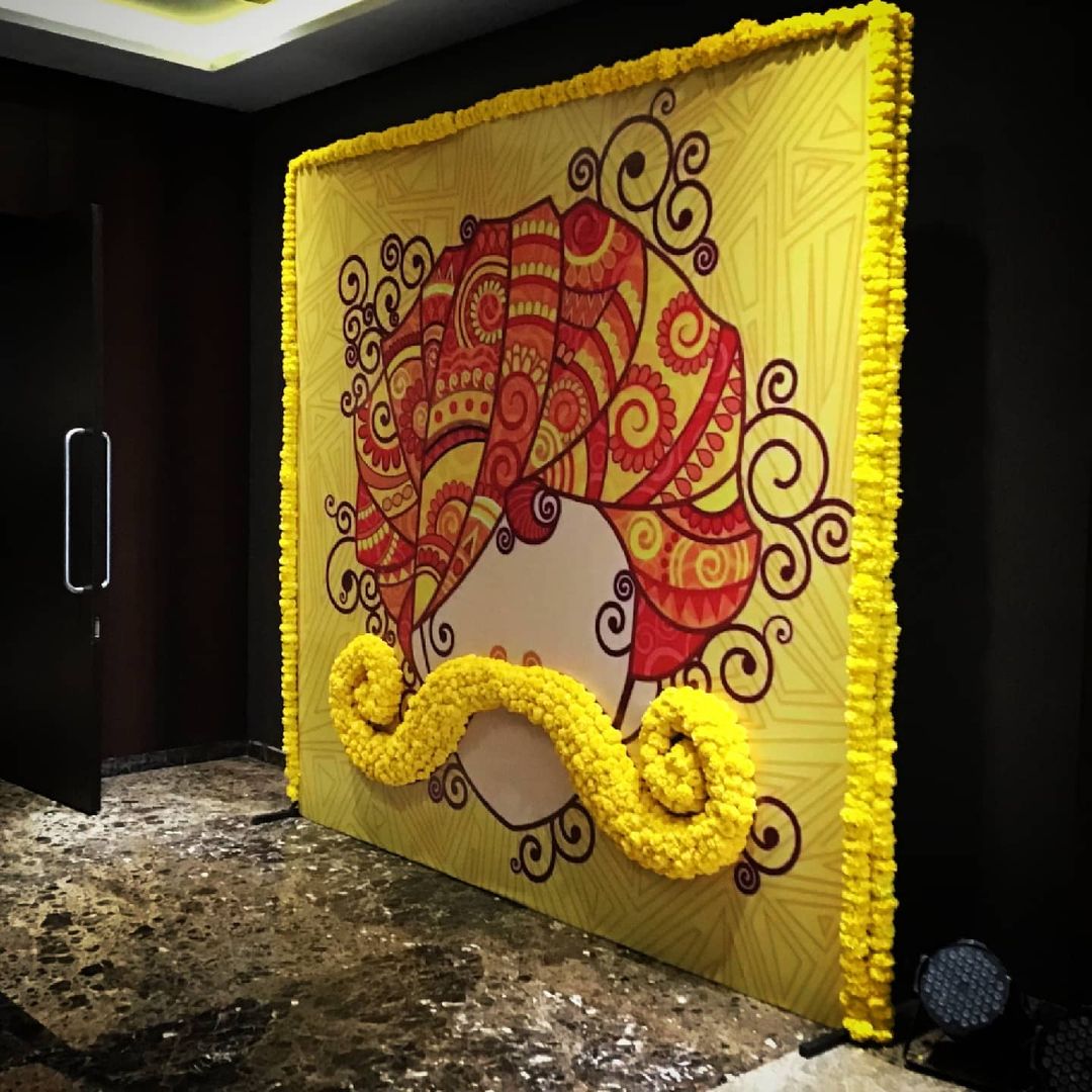 Haldi backdrop
