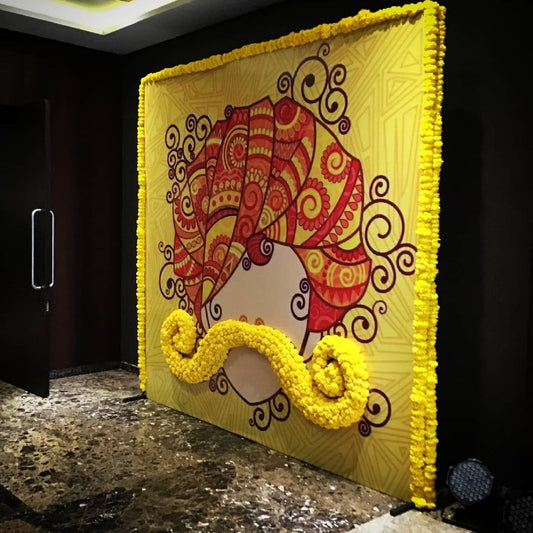 Haldi backdrop