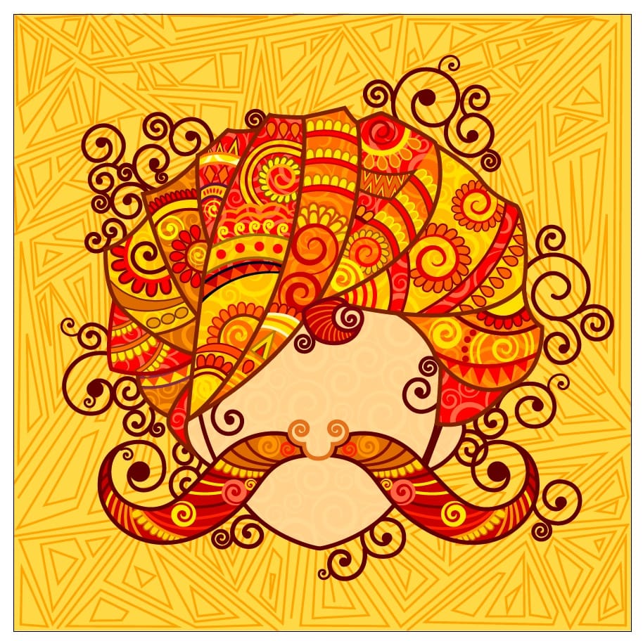 Haldi backdrop for men