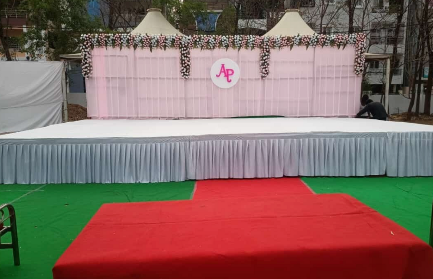 Tent house stage chowki