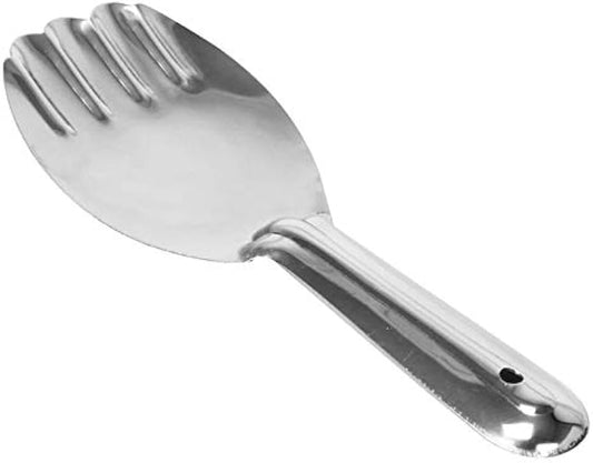 Stainless steel serving spoon